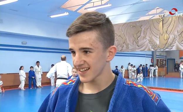 Alberto se prepara para el campeonato de España de judo